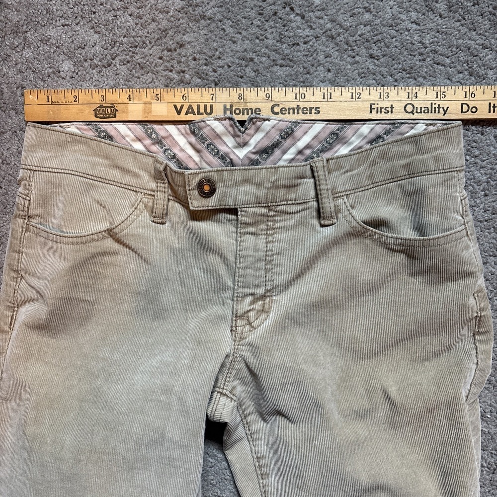 Vintage Gap Pants Women's 6R Tan Low Rise Bootcut Stretch Corduroy Y2K 2004 - Picture 8 of 10